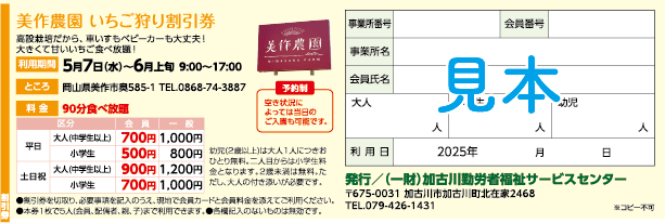 割引券見本