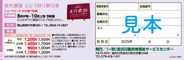 割引券見本