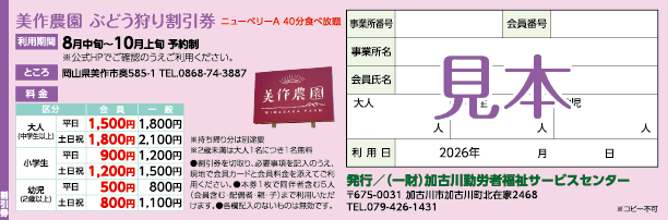 割引券見本